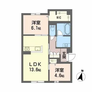 プライムフェルト2の間取り