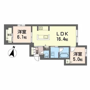 プライムフェルト2の間取り
