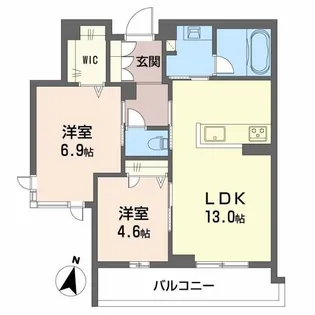 プライムフェルト2の間取り