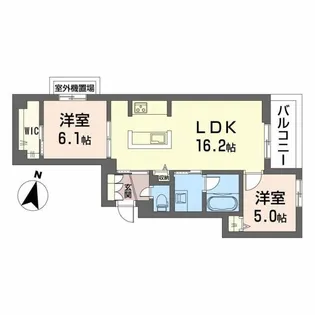 プライムフェルト2の間取り