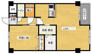 ヴィランス大塚2【1階】の間取り