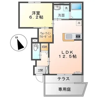 AmourAya【1階】の間取り