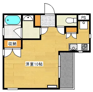クリスタルコート【4階】の間取り