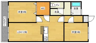 バリュービル観音【5階】の間取り