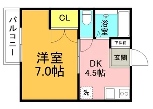 セジュール天水【2階】の間取り