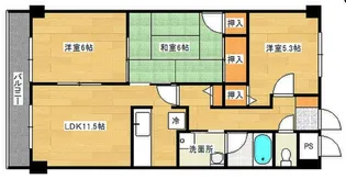 グランカーサ古江【2階】の間取り