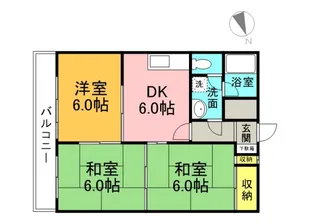 霞レジデンス【2階】の間取り