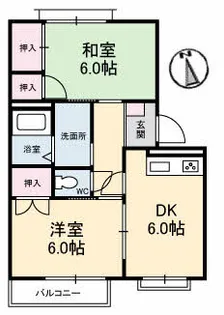 フローラル新庄B棟の間取り