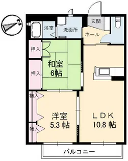 サニーハイツ岩原の間取り