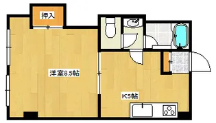 第3山下ビル【3階】の間取り