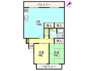 ハイコーポヤスダ5【3階】の間取り