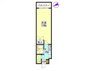ヤスダビル6【2階】の間取り