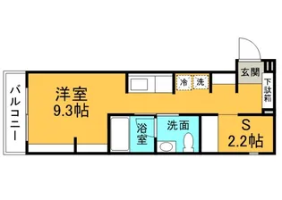 メゾンドリコリス尾長【3階】の間取り