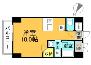 メゾンド銀山【8階】の間取り