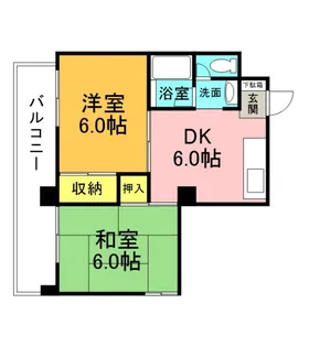 新庄グリーンコーポ【4階】の間取り
