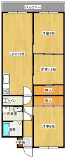 楠木ハイツ【4階】の間取り