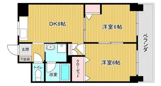 祇園ロイヤル【9階】の間取り