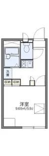 レオパレスグリーンビュー【2階】の間取り