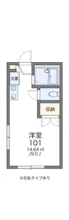 レオパレスシャルム【1階】の間取り