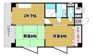 メゾンドウエスト【2階】の間取り
