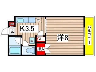 ブランシェ山田【206号室】の間取り