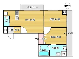 第三西林ビル【6階】の間取り