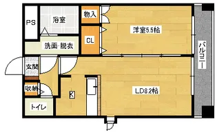 JGRACE河原町【2階】の間取り