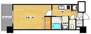 グラビスコート舟入中町【6階】の間取り