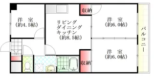 シャトー橋本【1階】の間取り