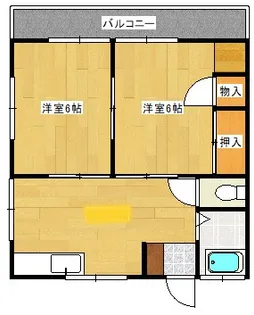 中川アパート【2階】の間取り