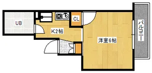 エスタシオン光町【6階】の間取り