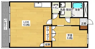 シャルマン祇園【2階】の間取り
