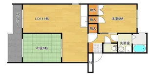 第3桂マンション【2階】の間取り