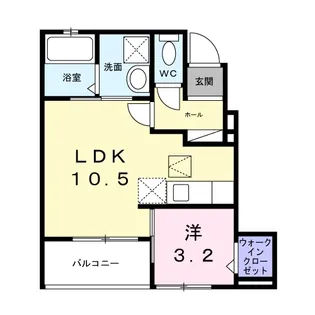 コンフィー中山台1【1階】の間取り