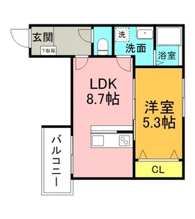 アドバンス矢野西A棟【3階】の間取り