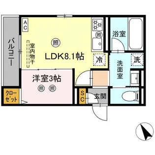 ルミエ西川口【2階】の間取り