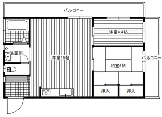 久都内マンション【1階】の間取り
