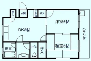 久都内マンション【3階】の間取り