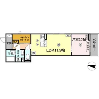 Colermo江波二本松【2階】の間取り
