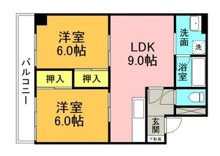 グレーシア庚午【9階】の間取り
