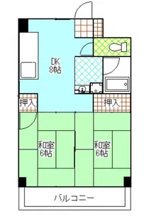 福地産業中広ビル【5階】の間取り