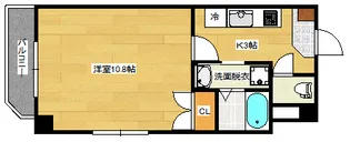 ウイング平和大通り【8階】の間取り