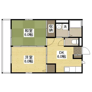 メゾン中村【2階】の間取り