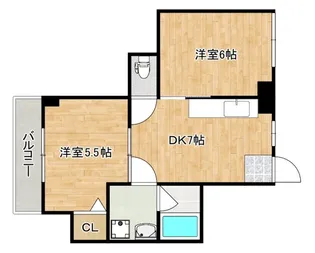 第2木本ビル【5階】の間取り
