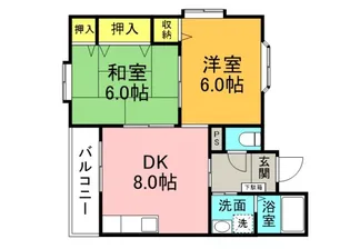 セクション吉島【2階】の間取り