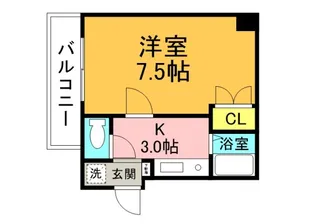 バオバブ白島【9階】の間取り