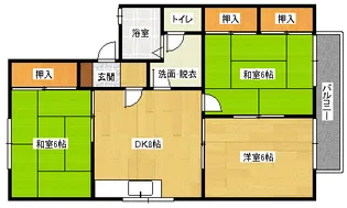 アビタシオンB棟【2階】の間取り