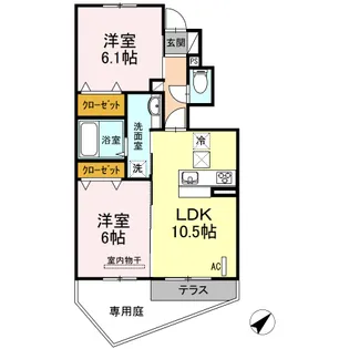 GRACIOUSB棟【1階】の間取り