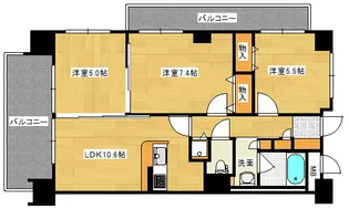 クレール牛田本町【7階】の間取り