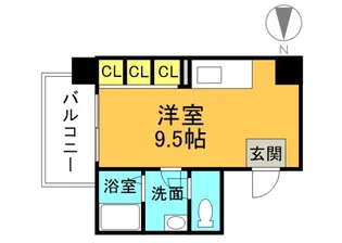リバティ三篠【5階】の間取り